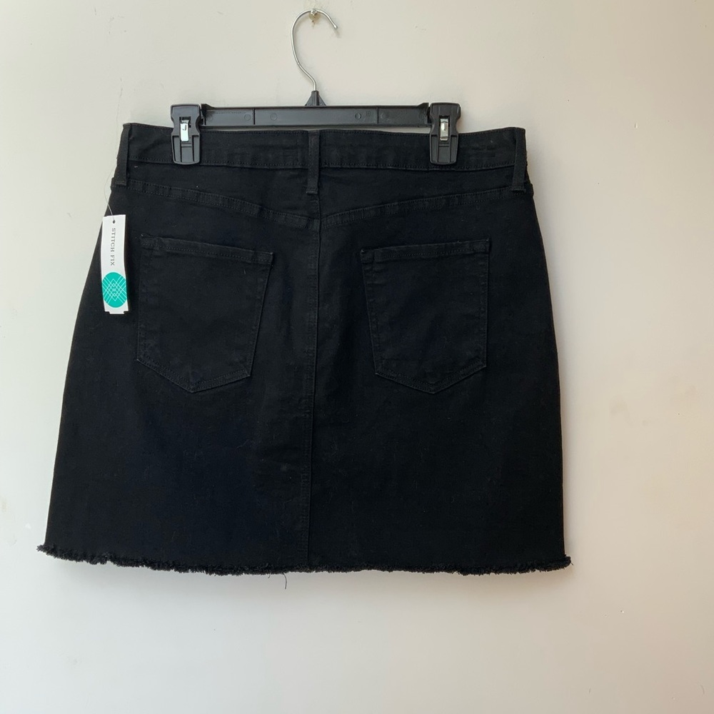 Black Denim Skirt - Picture 3 of 3